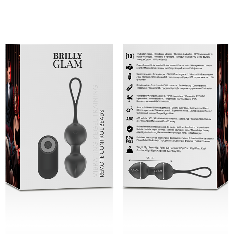 Bile Kegel Brilly Glam Vibrating Kegel Beads Remote Control [8]