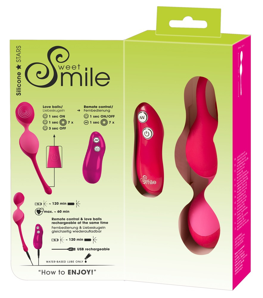Bile Vaginale Kegel Femei Intarire Muschi Pelvini Sweet Smile Love Balls Remote Controlled [9]