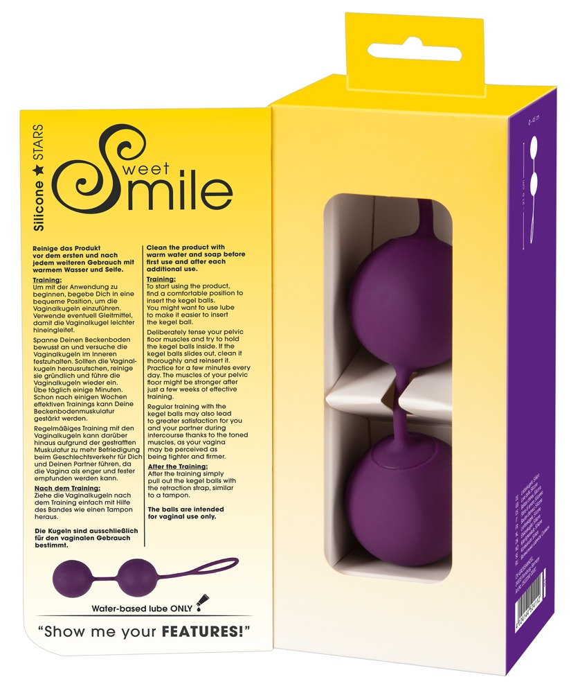 Bile Vaginale Kegel Femei Intarire Muschi Pelvini Sweet Smile Love Balls XXL 200g [5]