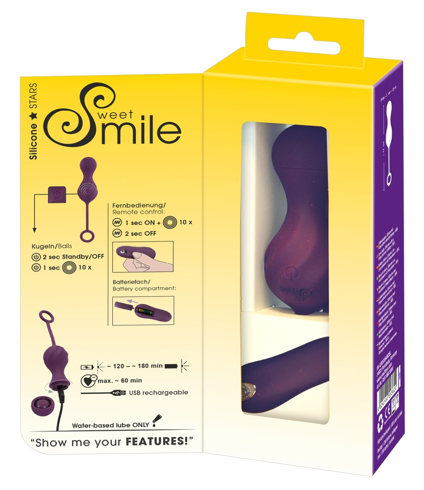 Bile Vaginale Kegel Femei Intarire Muschi Pelvini Sweet Smile Remote Controlled Love Balls [12]
