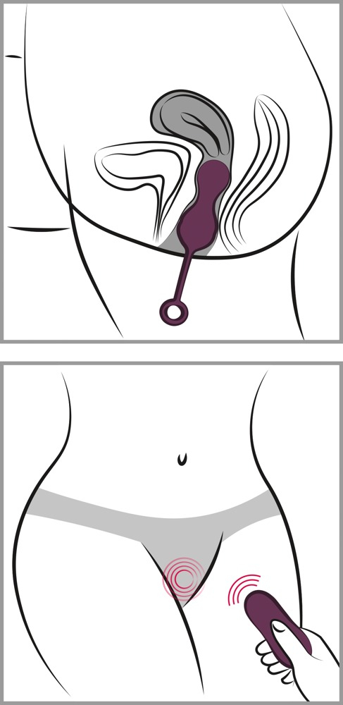 Bile Vaginale Kegel Femei Intarire Muschi Pelvini Sweet Smile Remote Controlled Love Balls [10]