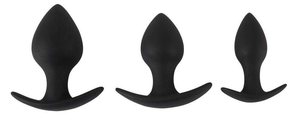 Set Plug Anal Black Velvets 3-piece Anal Trainer Set [1]