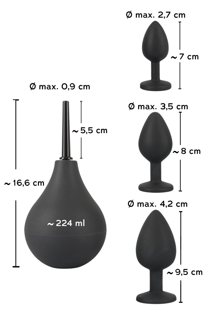 Set Anal Black Velvets Anal Kit [7]