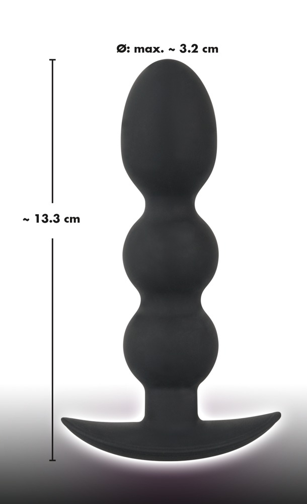 Plug Anal Black Velvets Heavy Beads [3]
