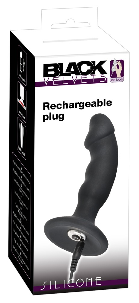 Vibrator Anal Black Velvets Rechargeable Plug [5]