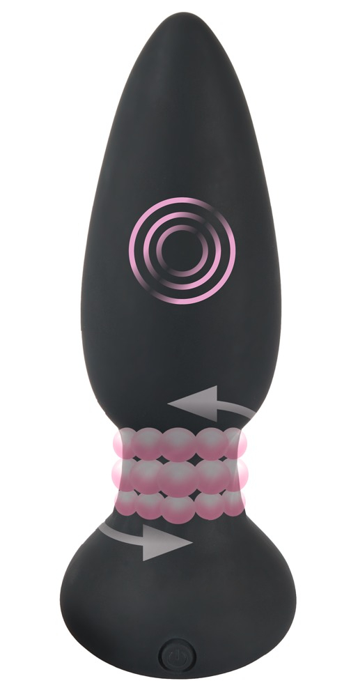Plug Anal Black Velvets Remote controlled rotating & vibrating plug [6]