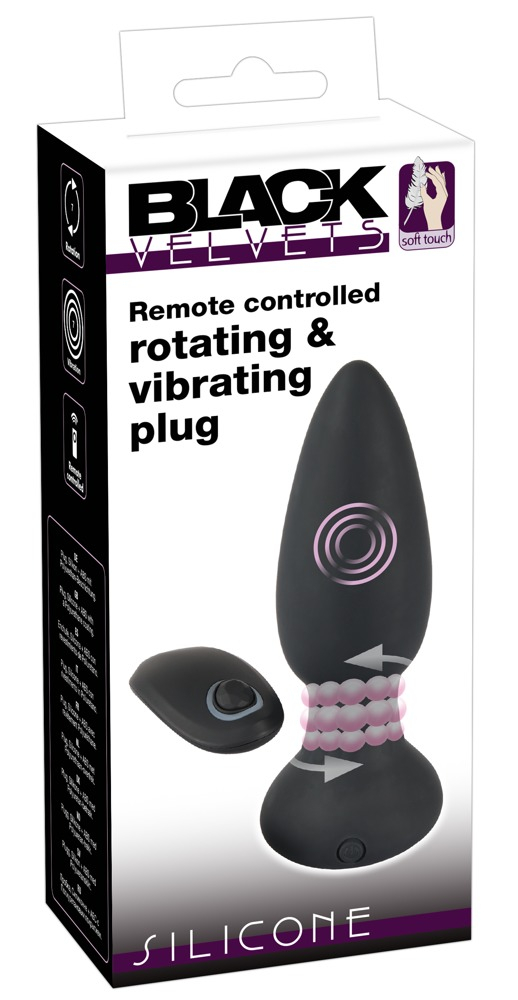 Plug Anal Black Velvets Remote controlled rotating & vibrating plug [4]
