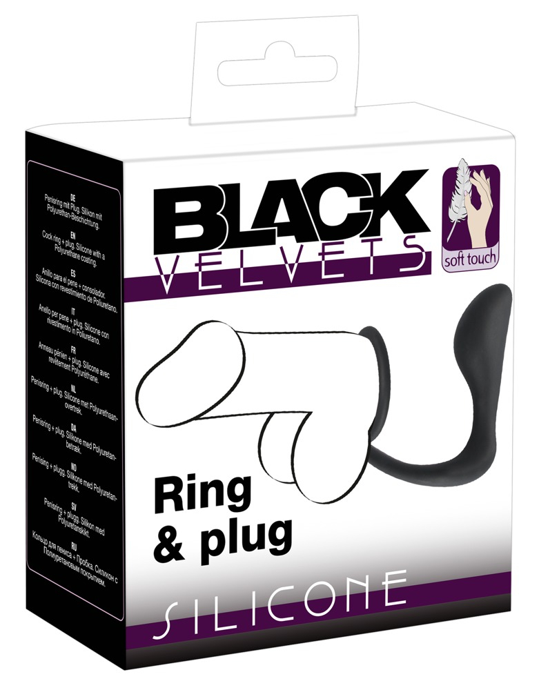 Plug Anal Black Velvets Ring & plug [9]