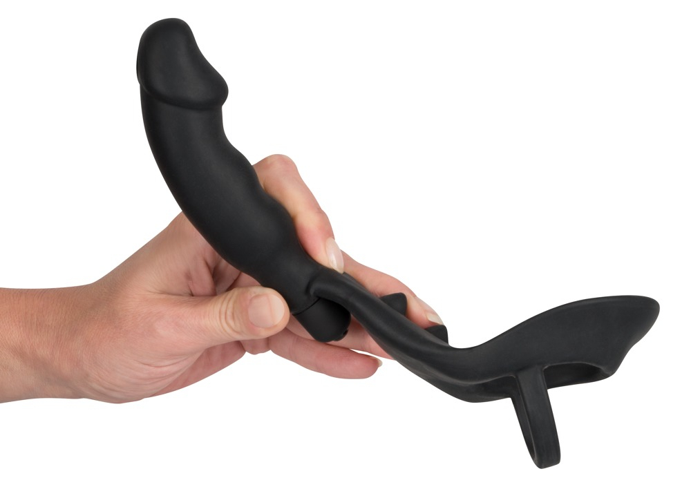 Vibrator Anal Black Velvets Ring & Vibro Plug [7]