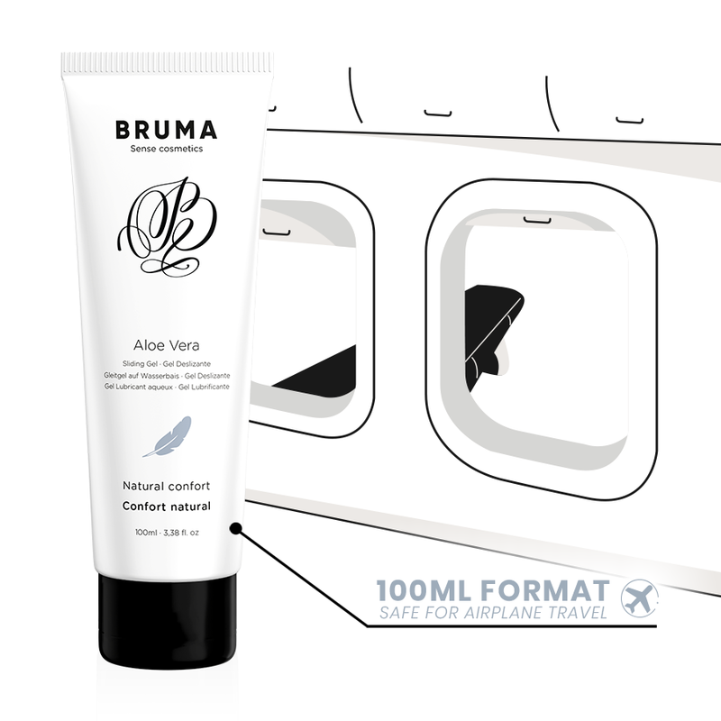 Lubrifiant Baza Apa Bruma - aloe vera sliding gel natural confort 100 ml [4]