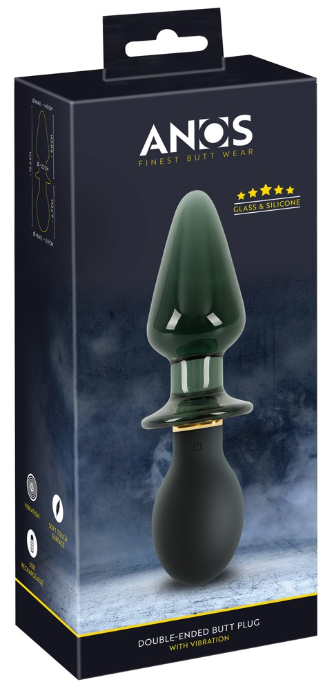 Butt Plug Anos Double-ended with Vibration [10]