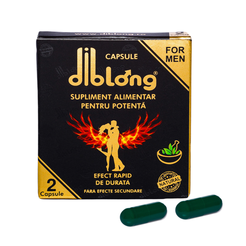 Capsule Premium Potenta Erectie Impotriva Ejacularii Barbati Diblong 100% Natural 2 buc [1]