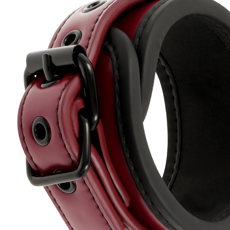 Catuse Fetish Submissive Dark Room Vegan Leather Handcuffs With Neoprene Lining [6]