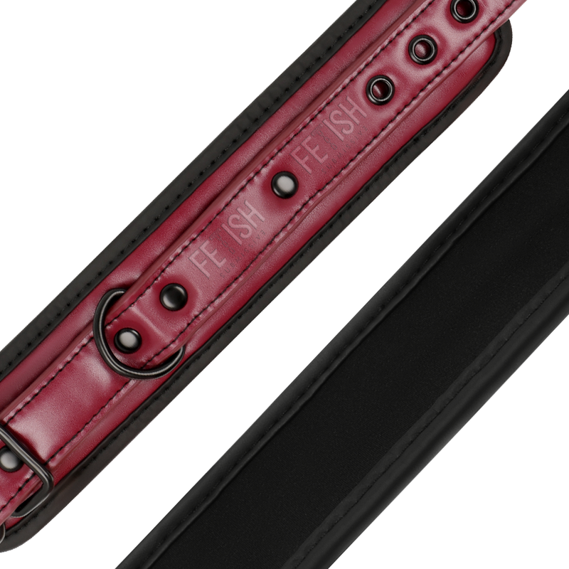 Catuse Fetish Submissive Dark Room Vegan Leather Handcuffs With Neoprene Lining [7]