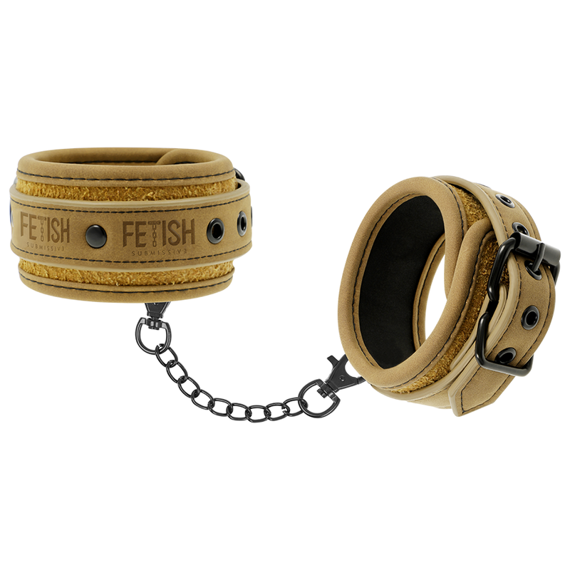 Catuse Fetish Submissive Origen Vegan Leather Ankle Cuffs With Neoprene Lining [5]