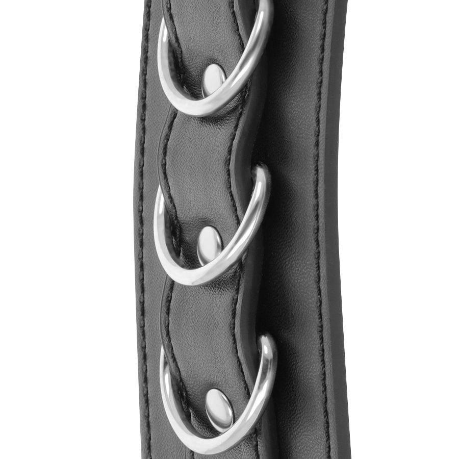 Catuse Glezne Maini Darkness Black adjustable leather ankle handcuffs [2]