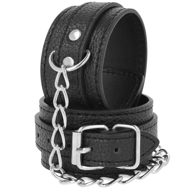 Catuse Maini Darkness Black textured leather handcuffs [1]