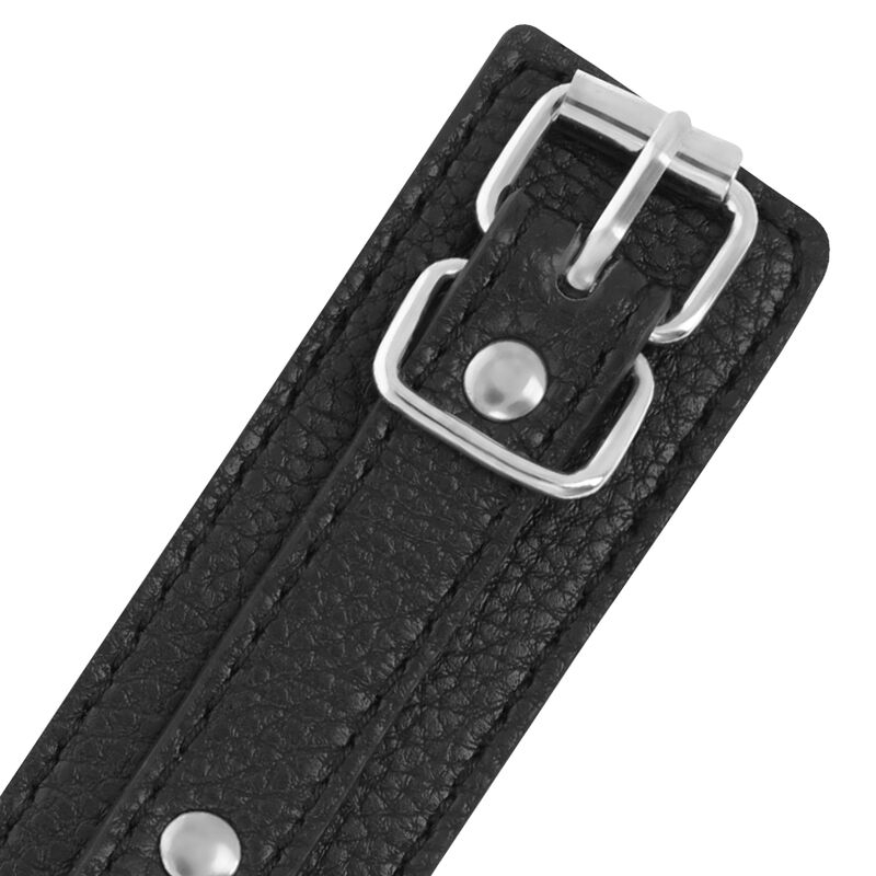Catuse Maini Darkness Black textured leather handcuffs [4]