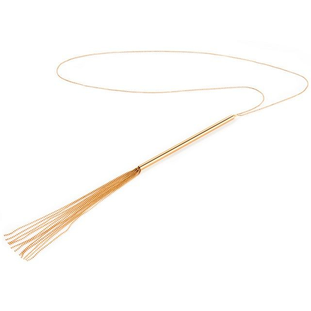 Colier Bijoux Magnifique Metallic Chain Whip Necklace Gold [2]
