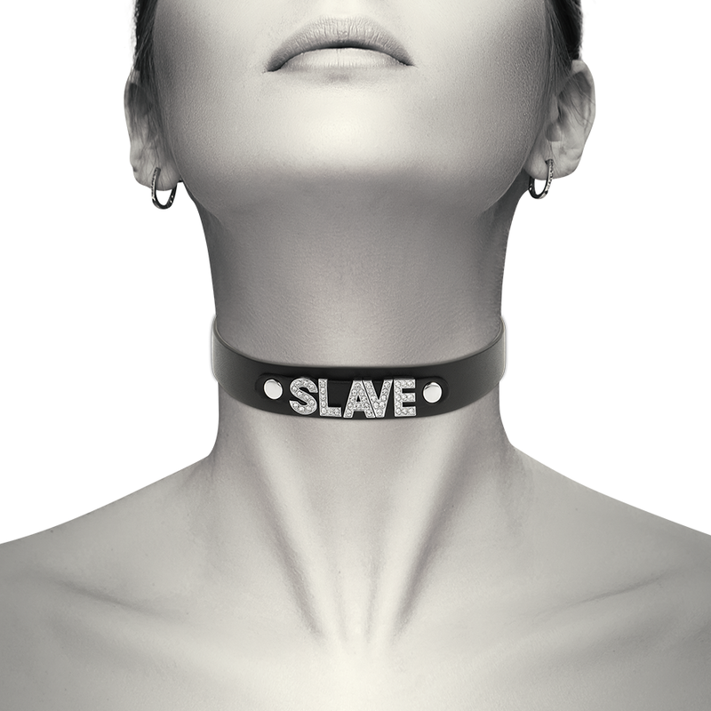 Colier Coquette Chic Desire Slave Vegan Leather Choker [6]