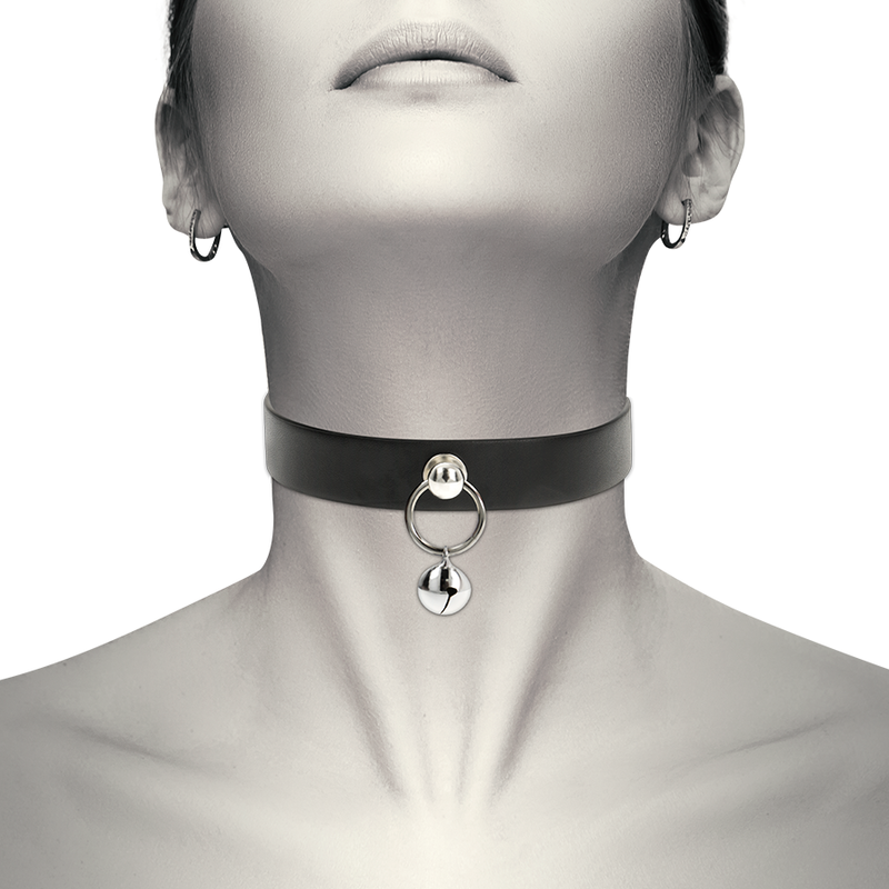Colier Coquette Chic Desire Vegan Leather Necklace Woman Accessory Rattle/hoop [6]