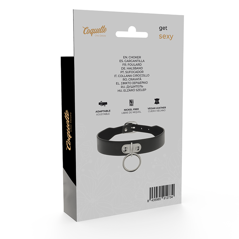 Colier Coquette Chic Desire Vegan Leather Necklace Woman Fetish Accessory [2]