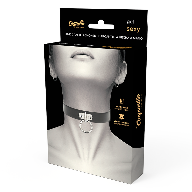 Colier Coquette Chic Desire Vegan Leather Necklace Woman Fetish Accessory [3]