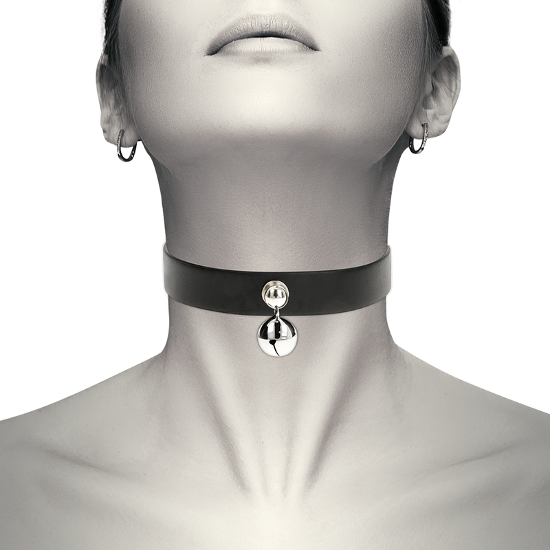Colier Coquette Chic Desire Vegan Leather Necklace Woman Rattle Accessory [3]