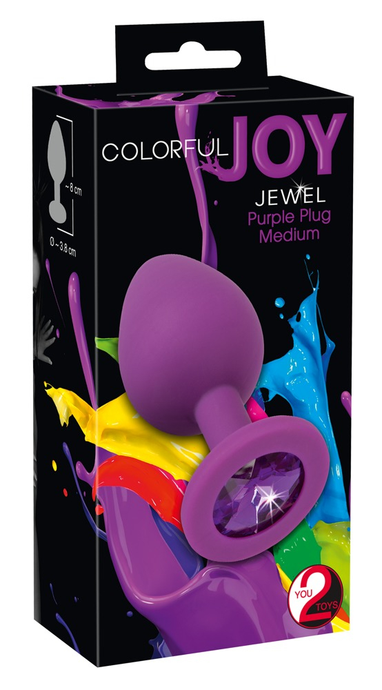 Plug Anal Colorful Joy Jewel Purple Plug Medium [5]