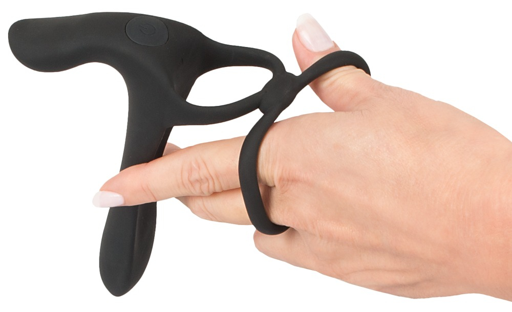 Inel Vibrator Penis Testicule Barbati Black Velvets Couple´s Vibrator [6]