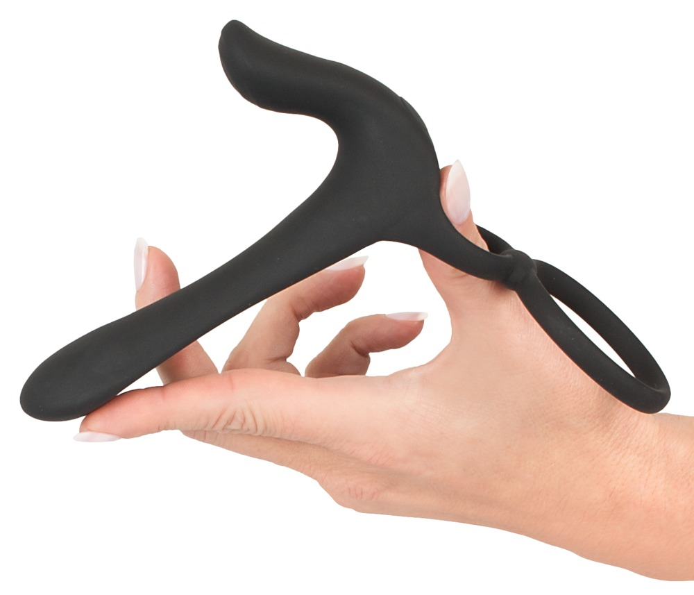 Inel Vibrator Penis Testicule Barbati Black Velvets Couple´s Vibrator [5]