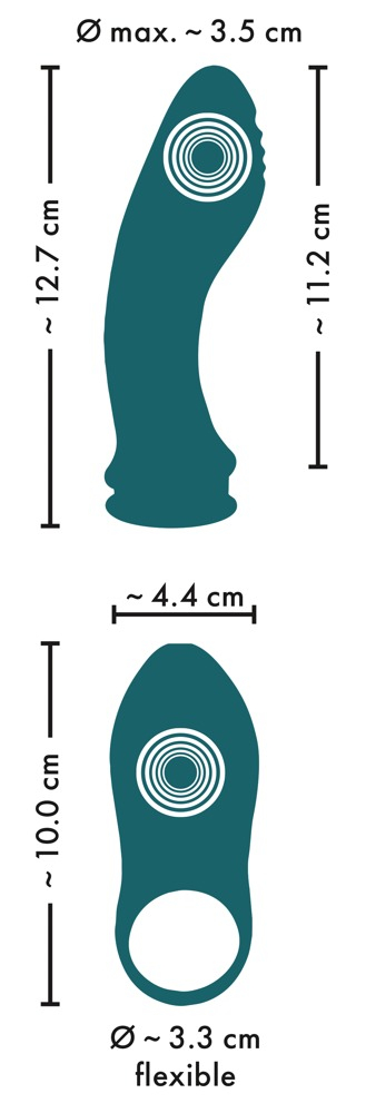 Set Vibrator Cuplu Couples Choice RC 3 in 1 Vibrator [15]