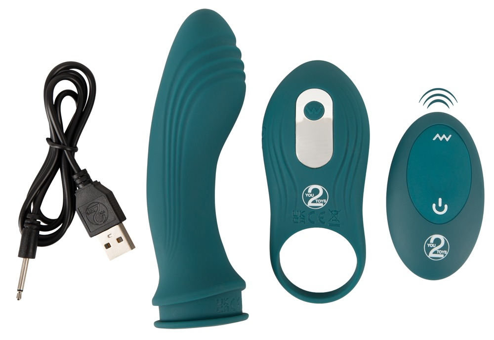 Set Vibrator Cuplu Couples Choice RC 3 in 1 Vibrator [14]