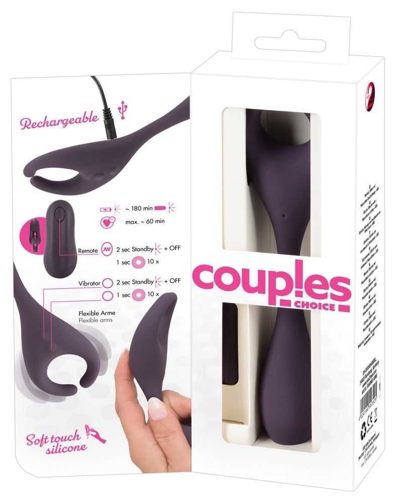 Vibrator Cuplu Couples Choice Remote Controlled Couple's Vibrator [15]