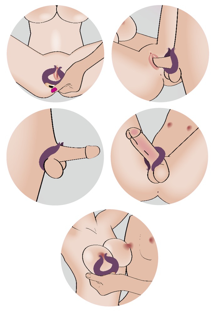Inel Vibrator Penis Couples Choice Two Motors Couple’s Ring [9]