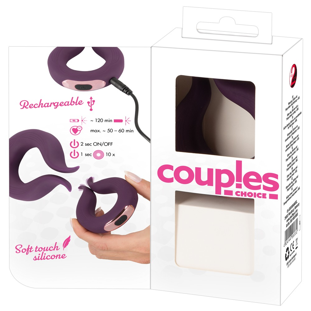 Inel Vibrator Penis Couples Choice Two Motors Couple’s Ring [12]