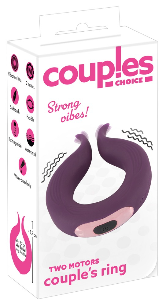 Inel Vibrator Penis Couples Choice Two Motors Couple’s Ring [11]