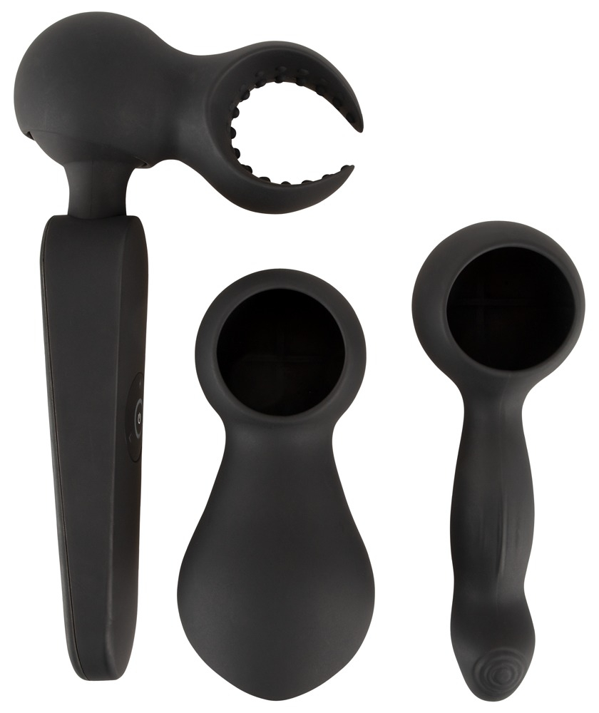 Set Vibrator Couples Choice Wand Vibrator with 3 Attachments [2]