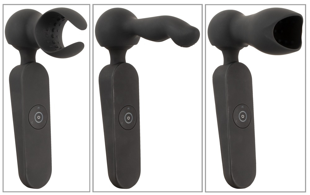 Set Vibrator Couples Choice Wand Vibrator with 3 Attachments [3]