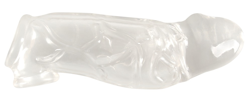 Inel Testicule Crystal Penis Sleeve With Extension + Ball Ring [2]
