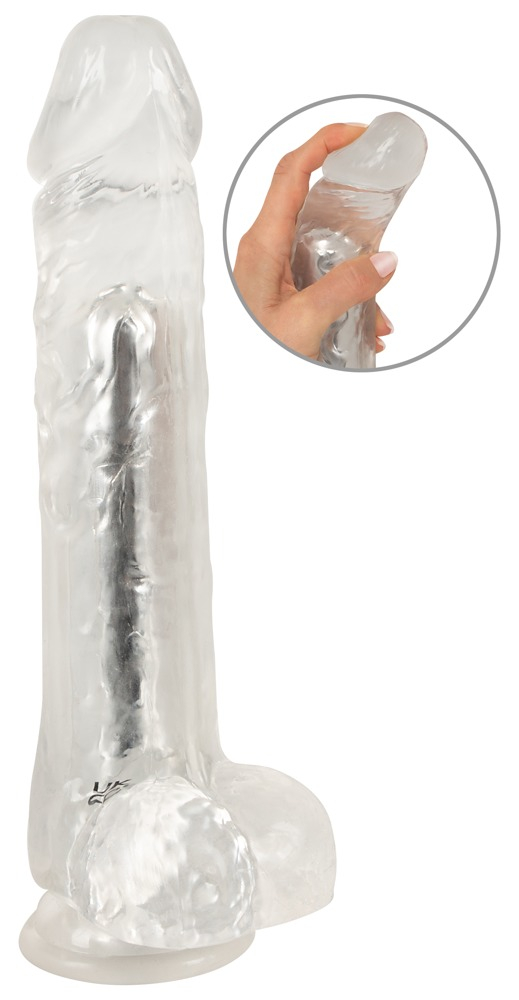 Vibrator Transparent Crystal Vibrator with a Suction Cup [2]