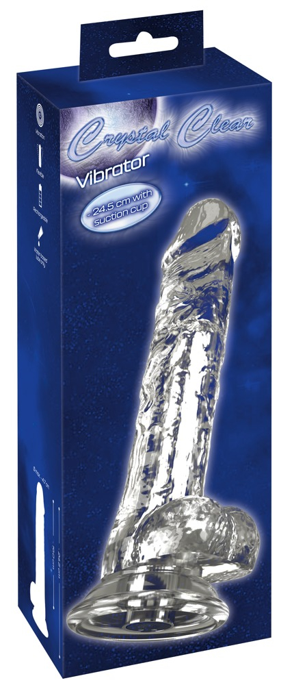 Vibrator Transparent Crystal Vibrator with a Suction Cup [9]