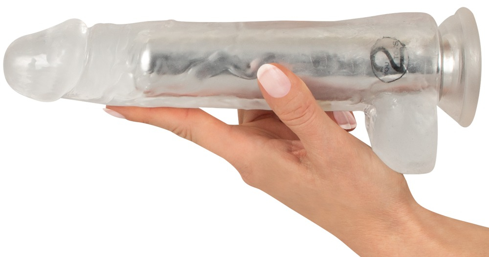 Vibrator Transparent Crystal Vibrator with a Suction Cup [6]