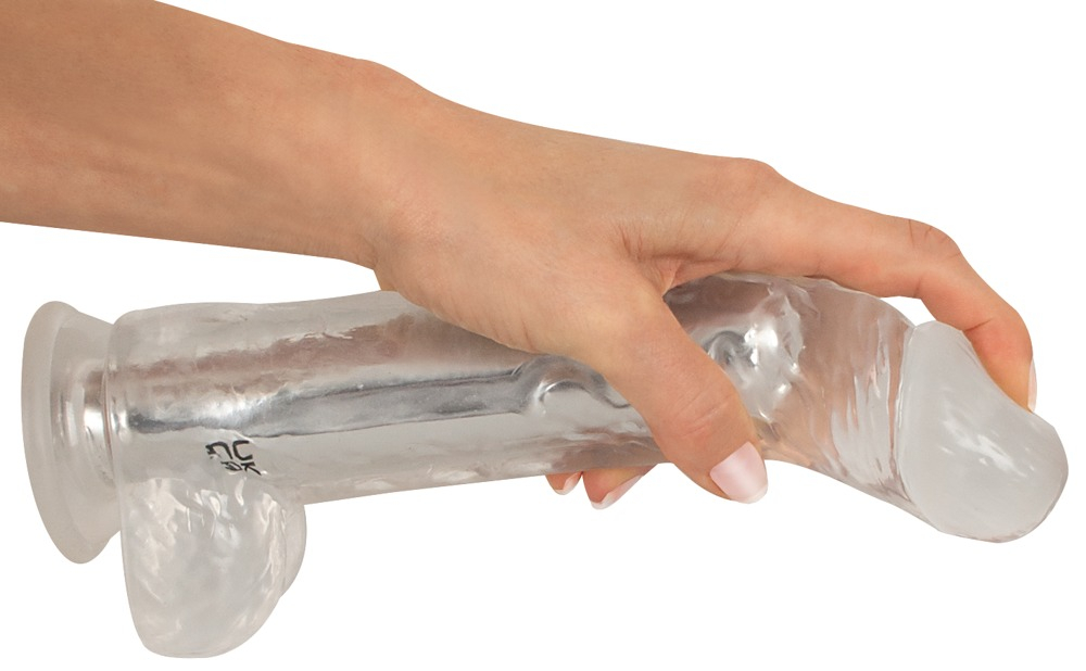 Vibrator Transparent Crystal Vibrator with a Suction Cup [7]