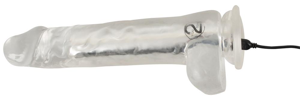 Vibrator Transparent Crystal Vibrator with a Suction Cup [10]