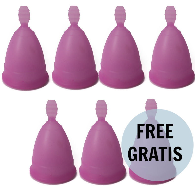 Cupe Menstruale Nina Cup Menstrual Cup Size Purple S 6 + 1 Free [6]