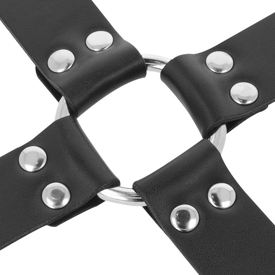 Catuse Maini Glezne Piele Darkness Lather handcuffs for foot and hands black [5]