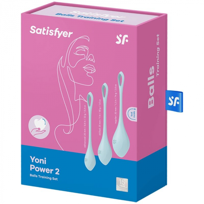Bile Satisfyer Yoni Power 2 Training Set Albastru [3]
