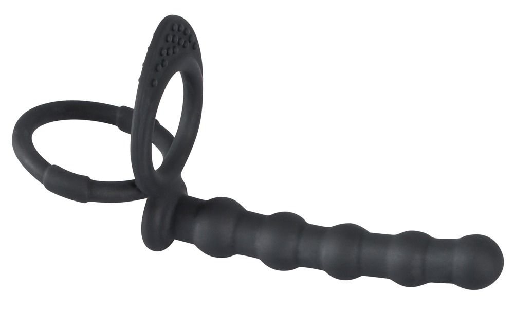 Dildo Anal Black Velvets Cock & ball ring [8]