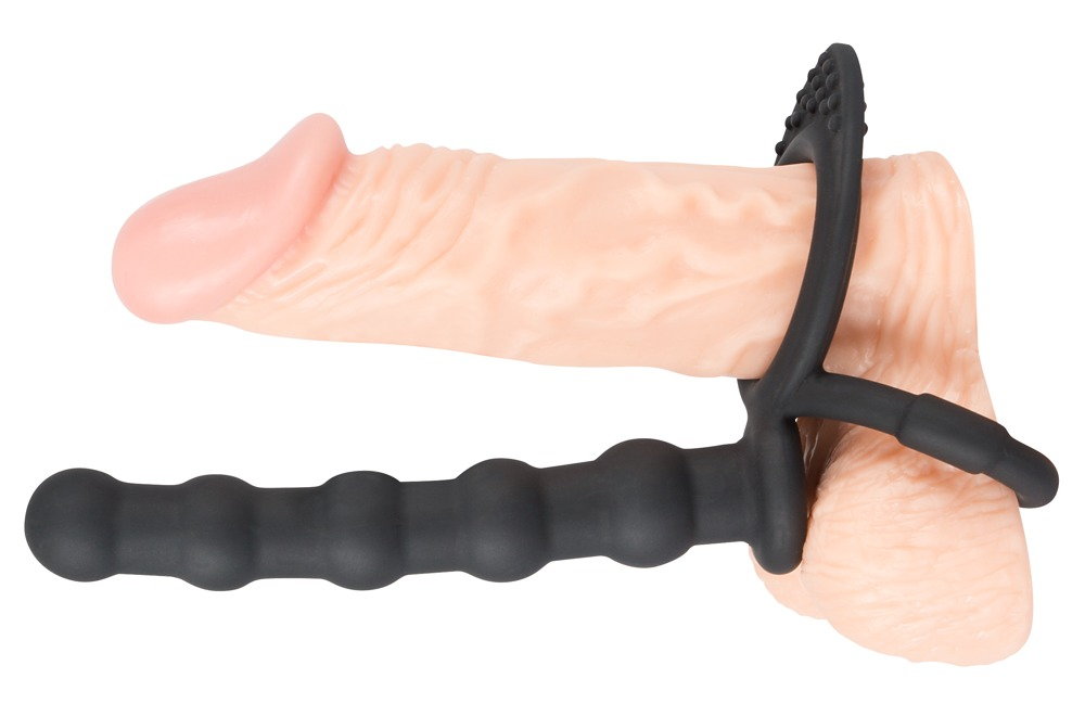 Dildo Anal Black Velvets Cock & ball ring [1]